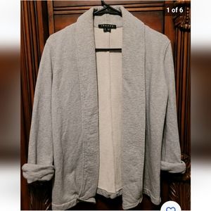 Theory • Gray Ashbey Growing Sweater Cardigan Small